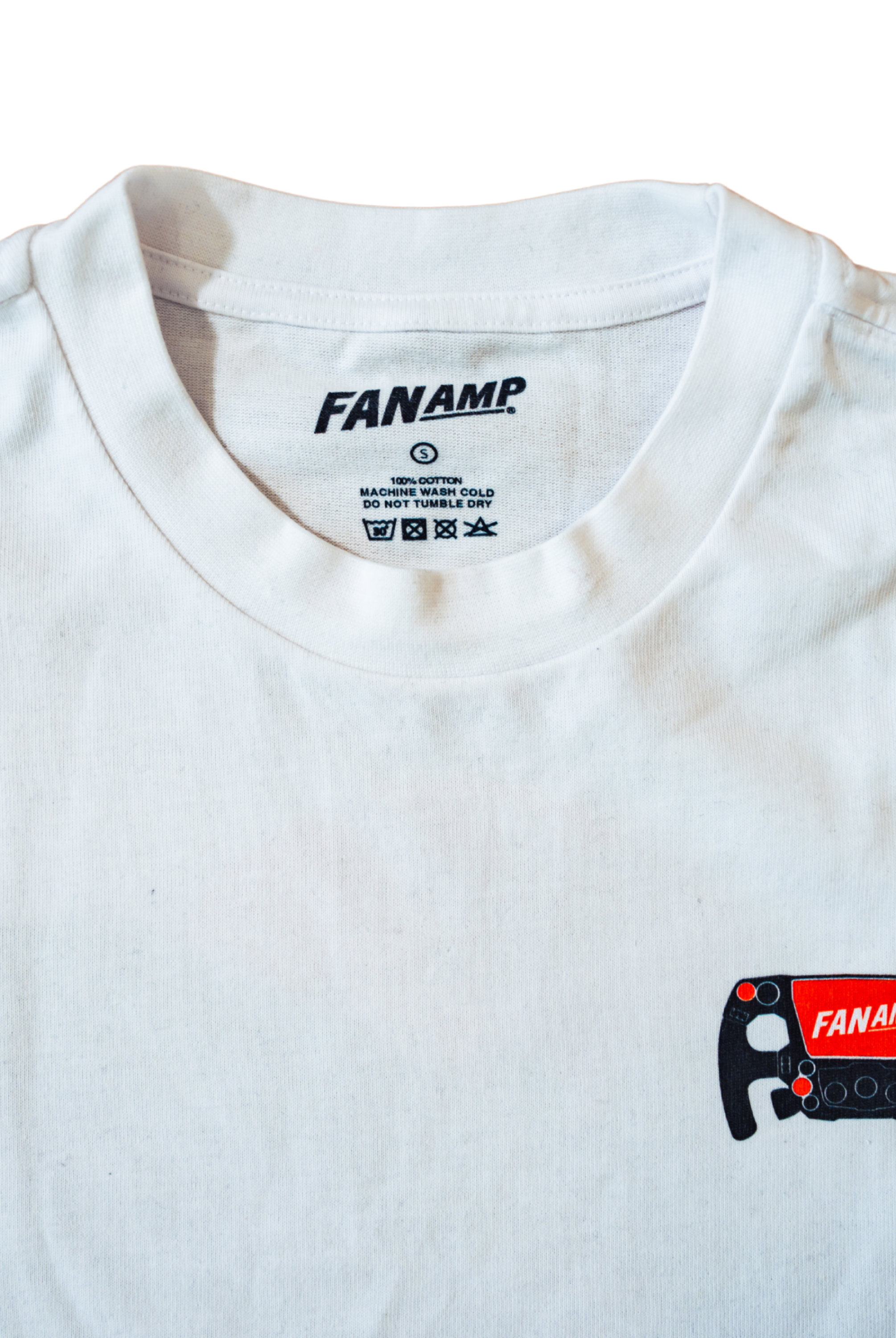 Close up of the tag of the Faded Bone Make The Pass T-Shirt