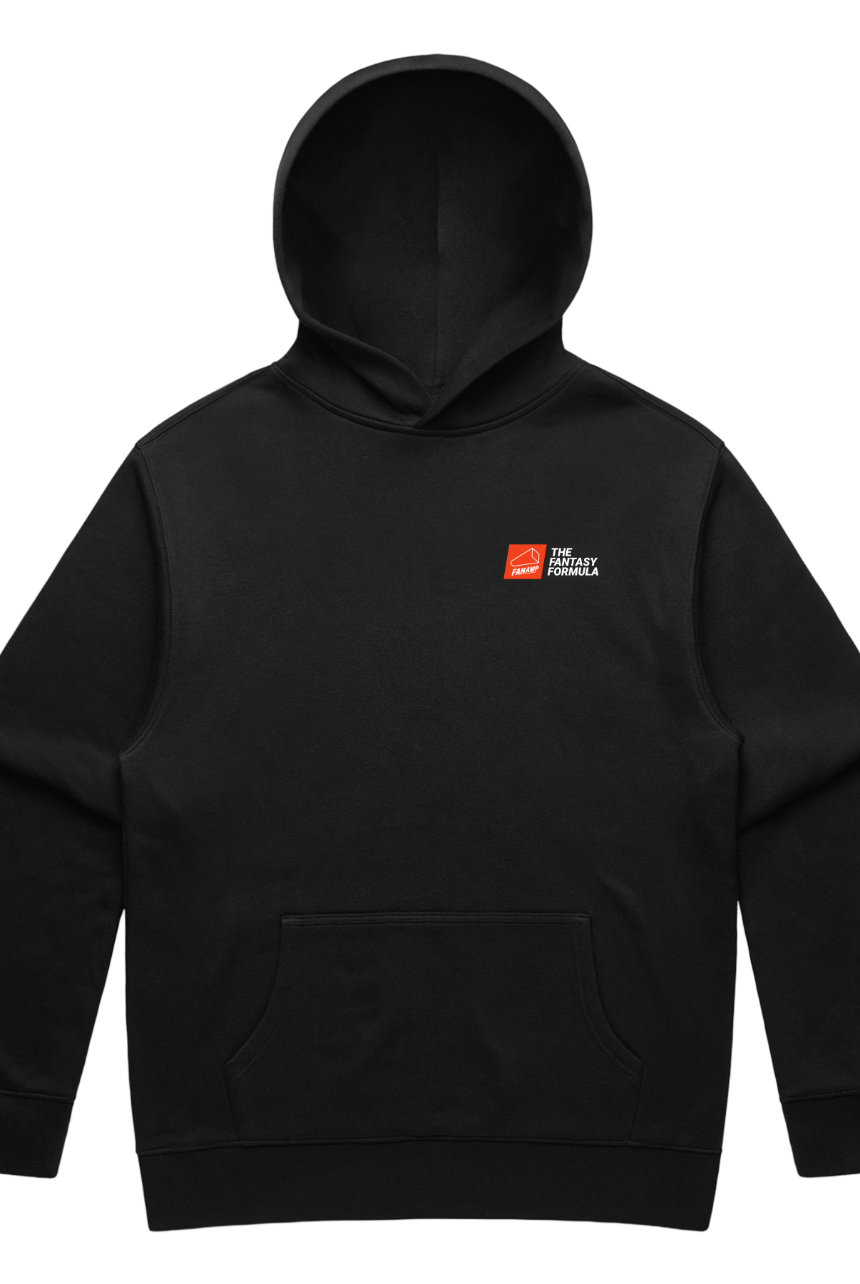 Front of the Fantasy Strategist black hoodie
