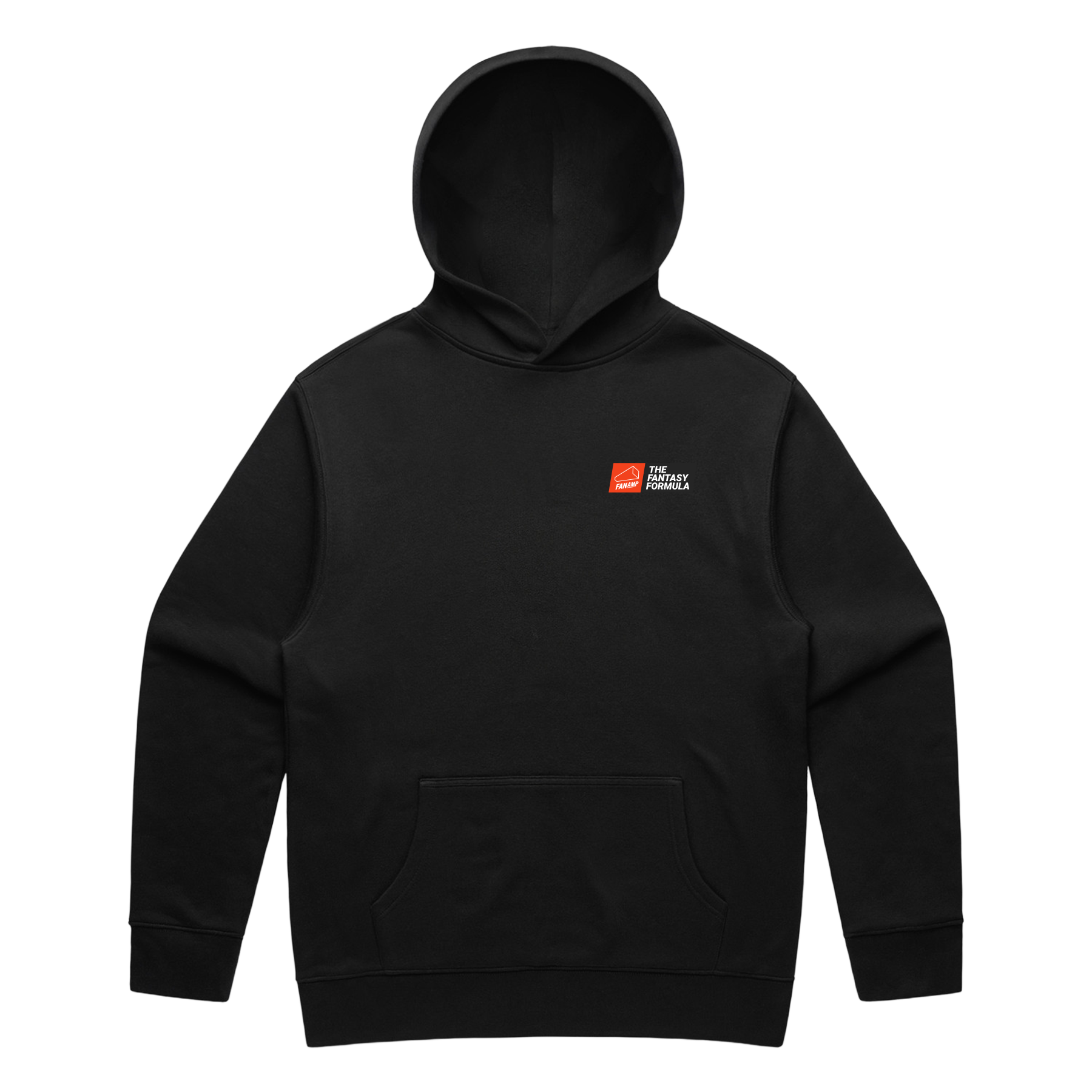 Front of the Fantasy Strategist black hoodie