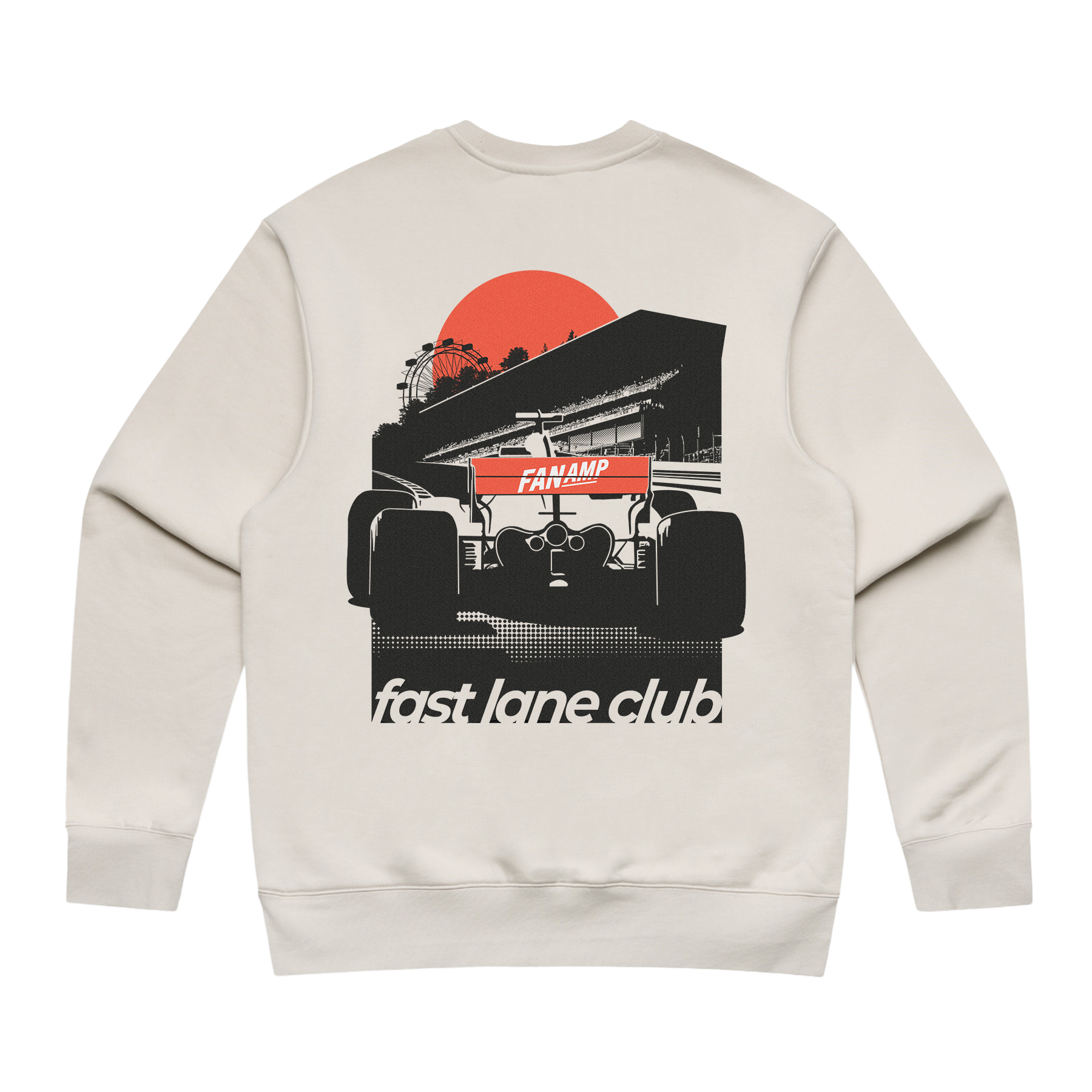 Back of the Make The Pass Bone crewneck