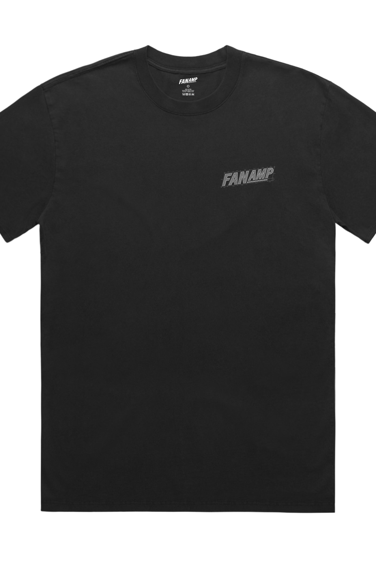 Front of the Safety First Faded Black t-shirt