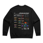 Back of the Fantasy Strategist black crewneck