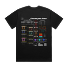 Back of the Fantasy Strategist black t-shirt