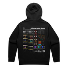Back of the Fantasy Strategist black hoodie