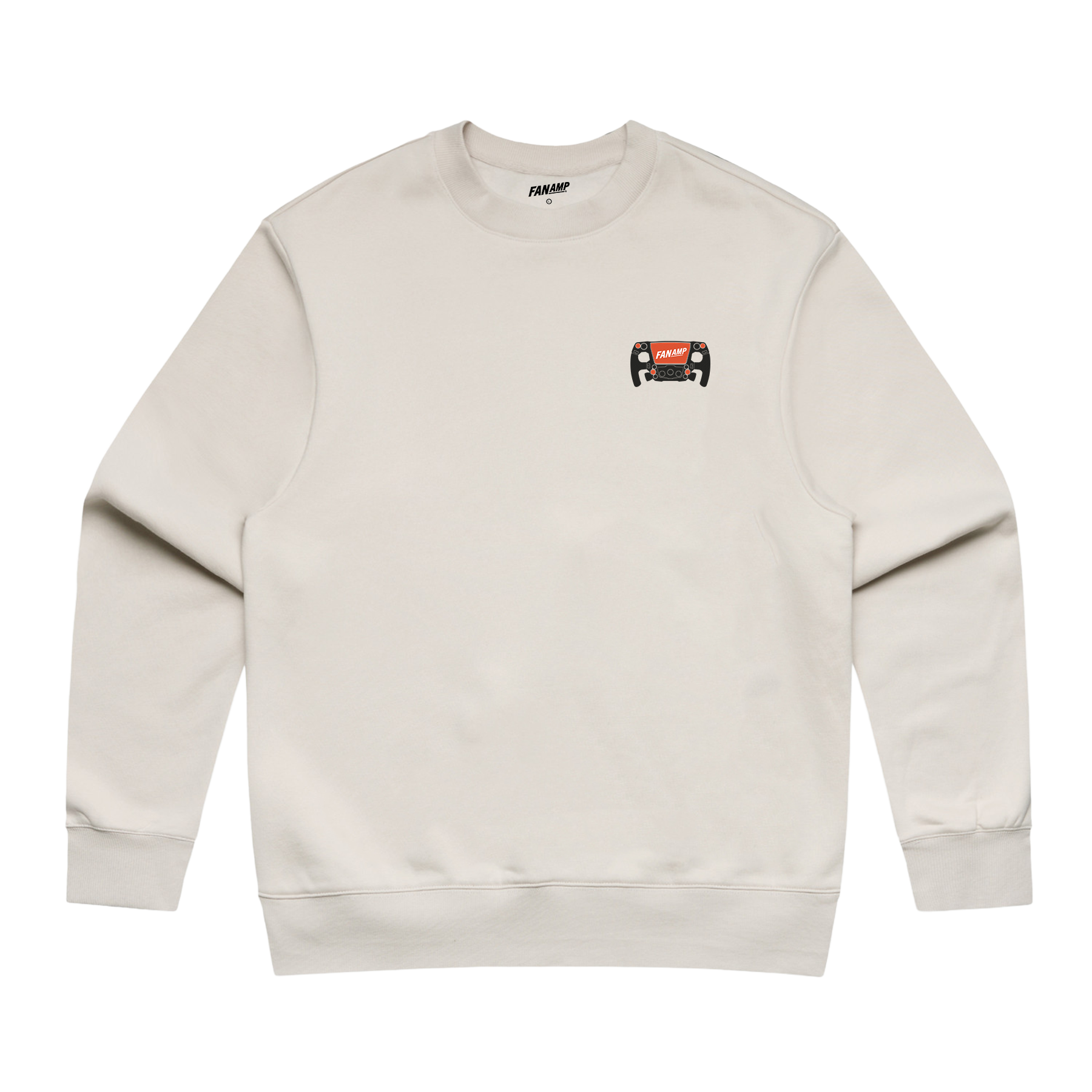 Front of the Make The Pass Bone crewneck