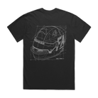 Black of the Safety First Faded Black t-shirt