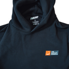 Close up of the tag of the Fantasy Strategist Black hoodie